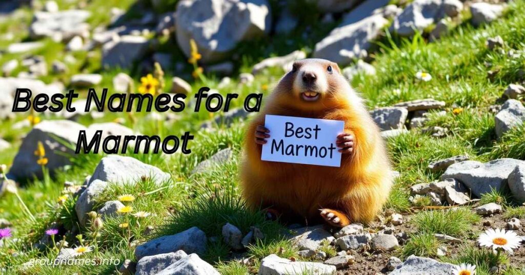 Best Names for a Marmot 