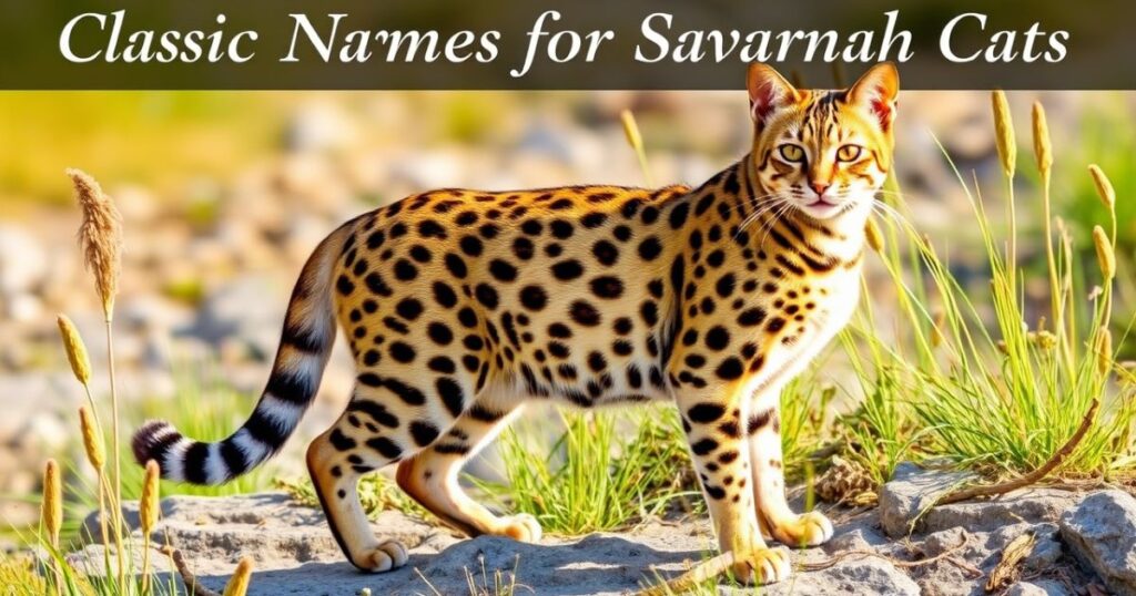 Classic Names for Savannah Cats