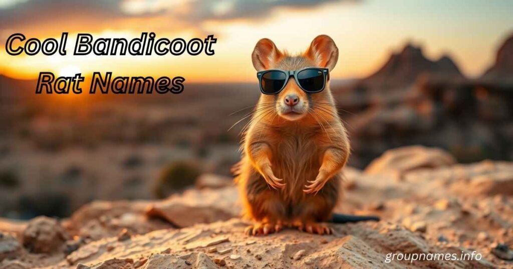 Cool Bandicoot Rat Names