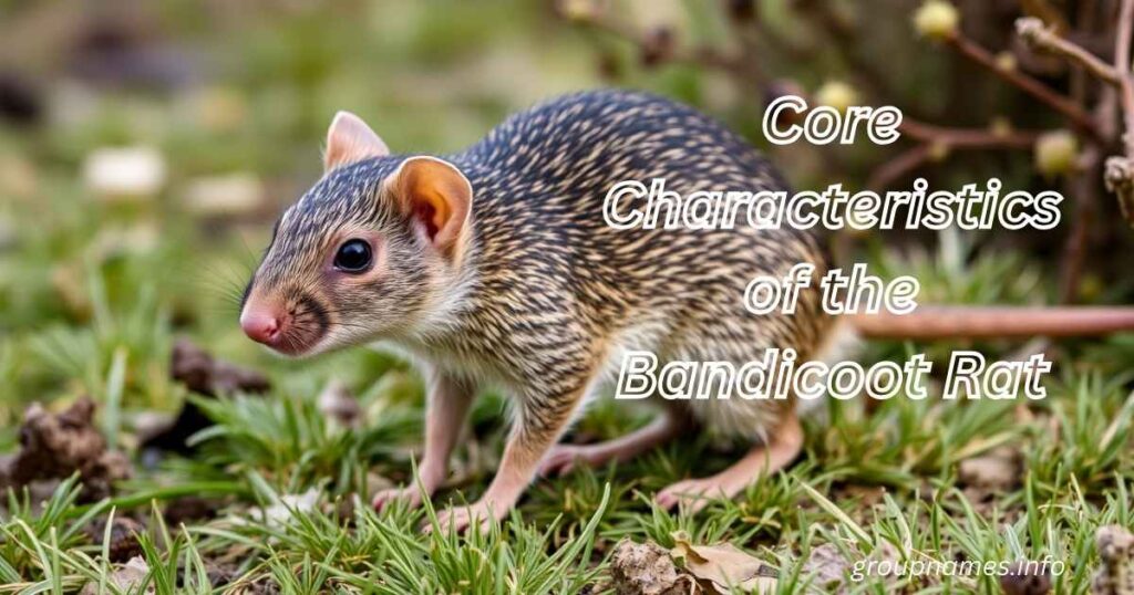 Core Characteristics of the Bandicoot Rat