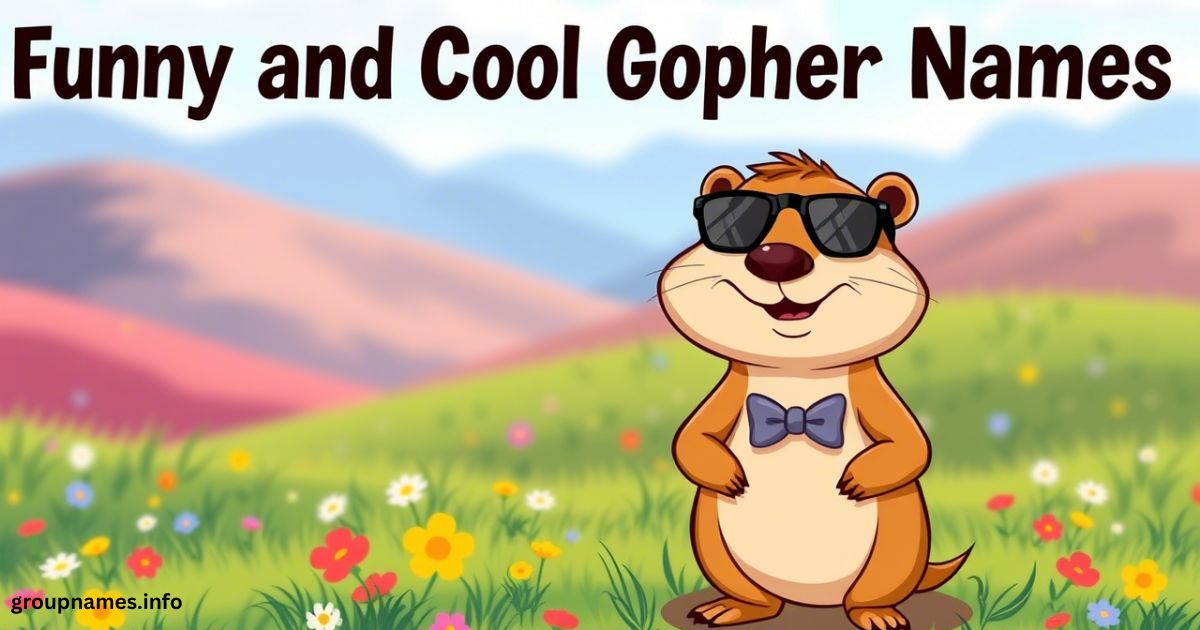 Funny and Cool Gopher Names