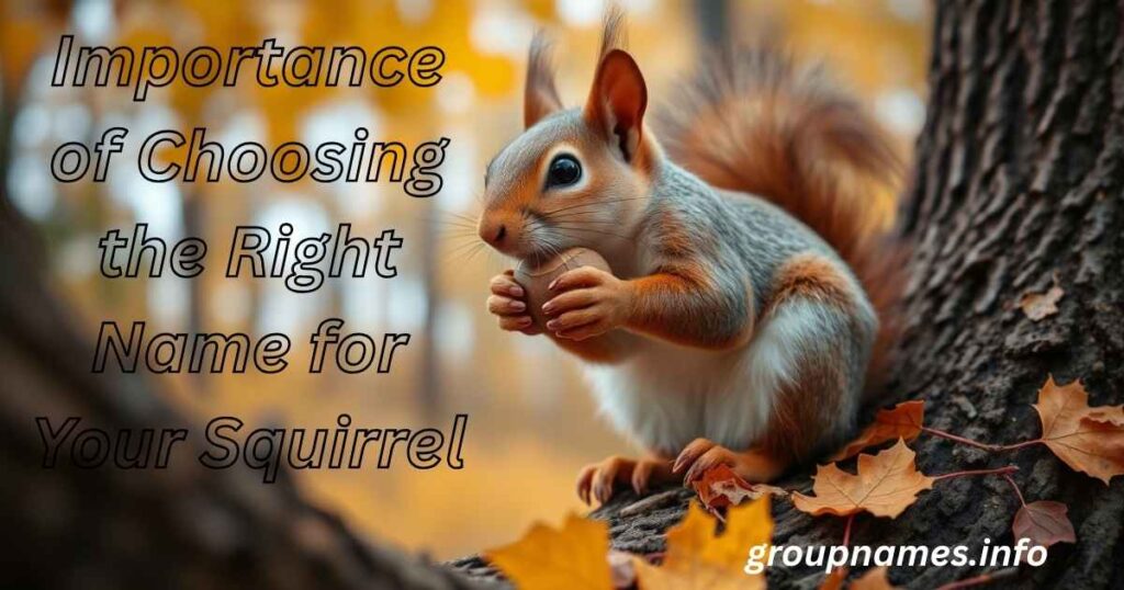 Importance of Choosing the Right Name for Your Squirrel