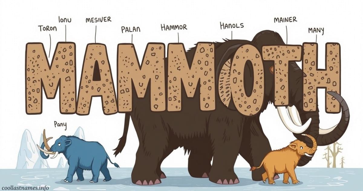 Mammoth Names