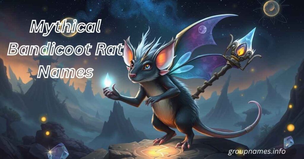 Mythical Bandicoot Rat Names