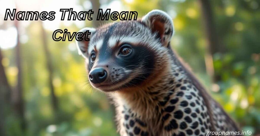 Names That Mean Civet