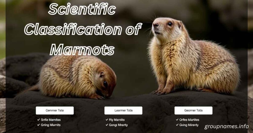 Scientific Classification of Marmots