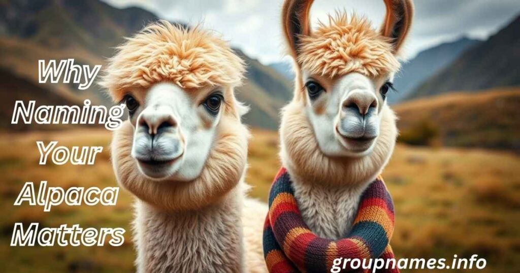 Why Naming Your Alpaca Matters