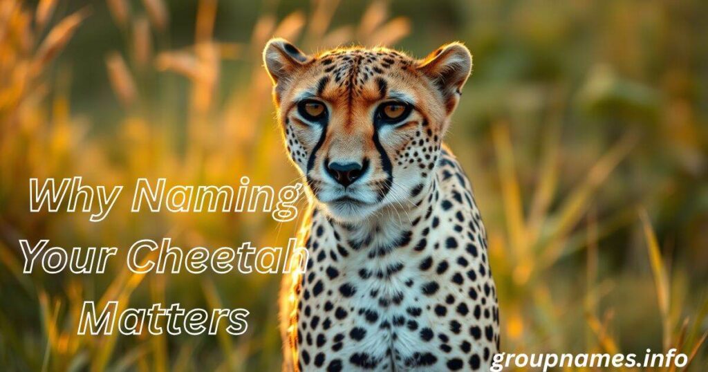 Why Naming Your Cheetah Matters