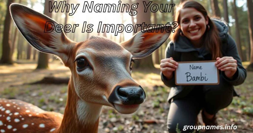 Why Naming Your Deer Is Important?