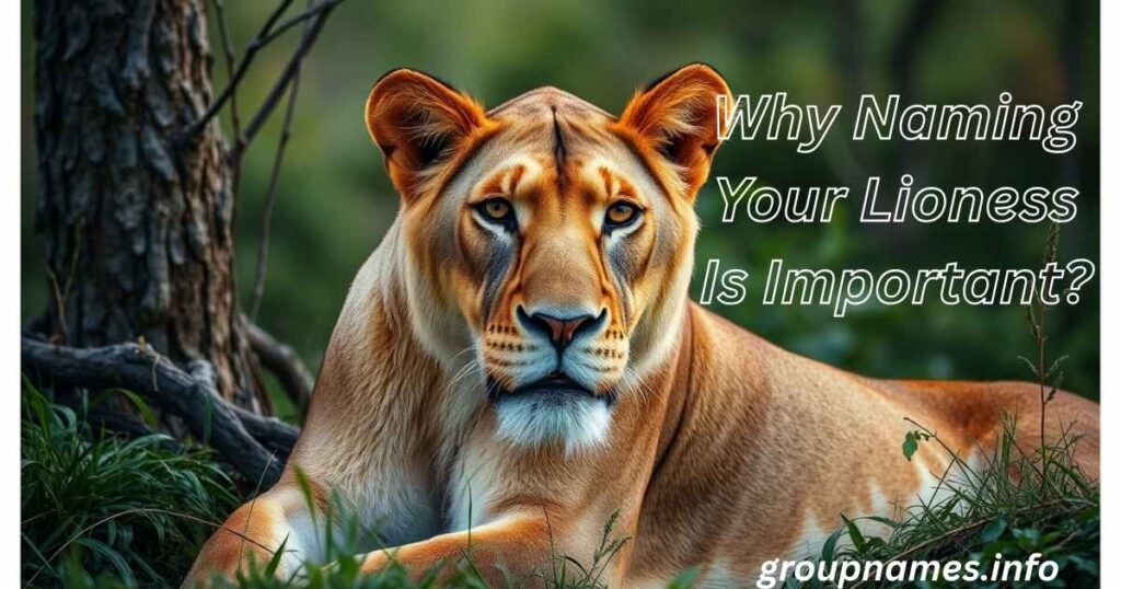 Why Naming Your Lioness Is Important?