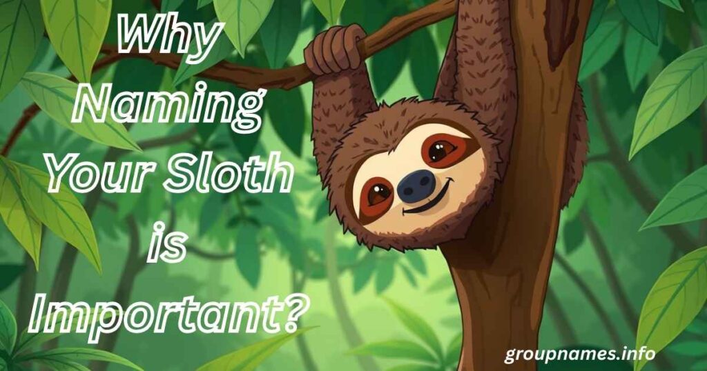 Why Naming Your Sloth is Important?