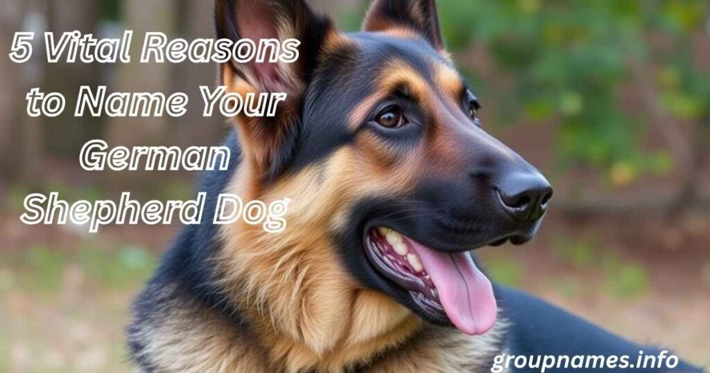 5 Vital Reasons to Name Your German Shepherd Dog