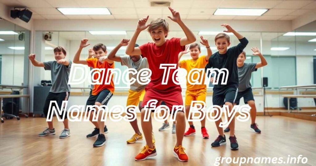 Dance Team Names for Boys