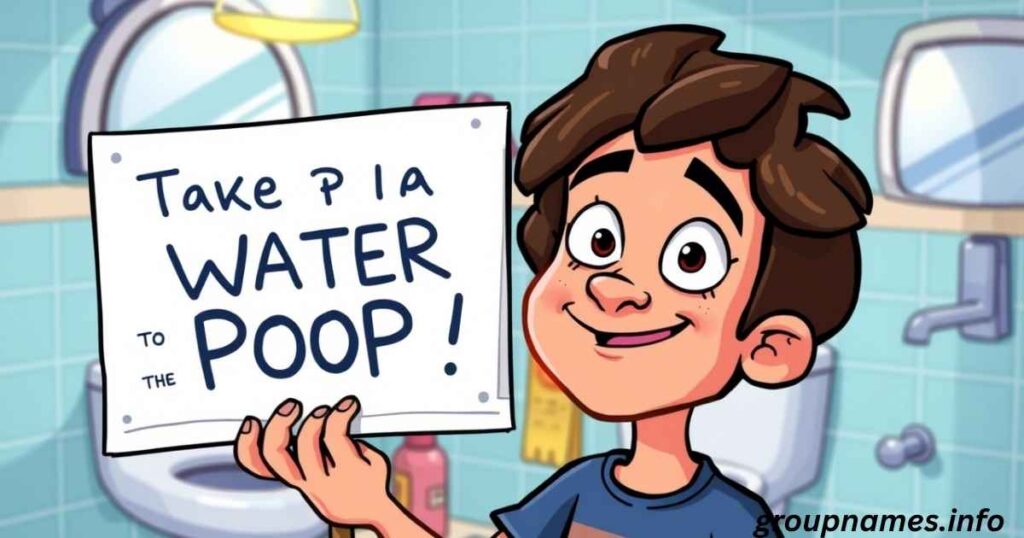 Funny Names for Taking a Water Poop