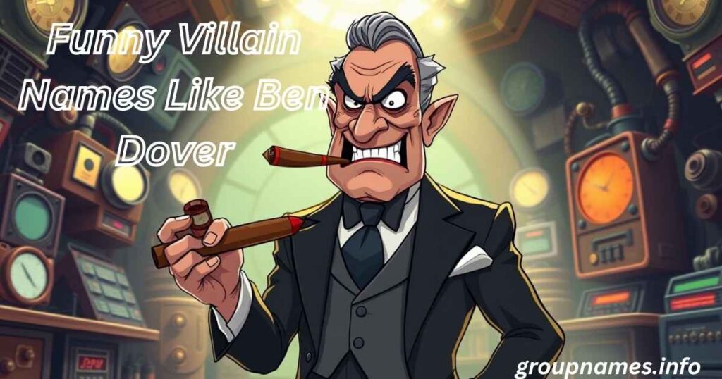 Funny Villain Names Like Ben Dover