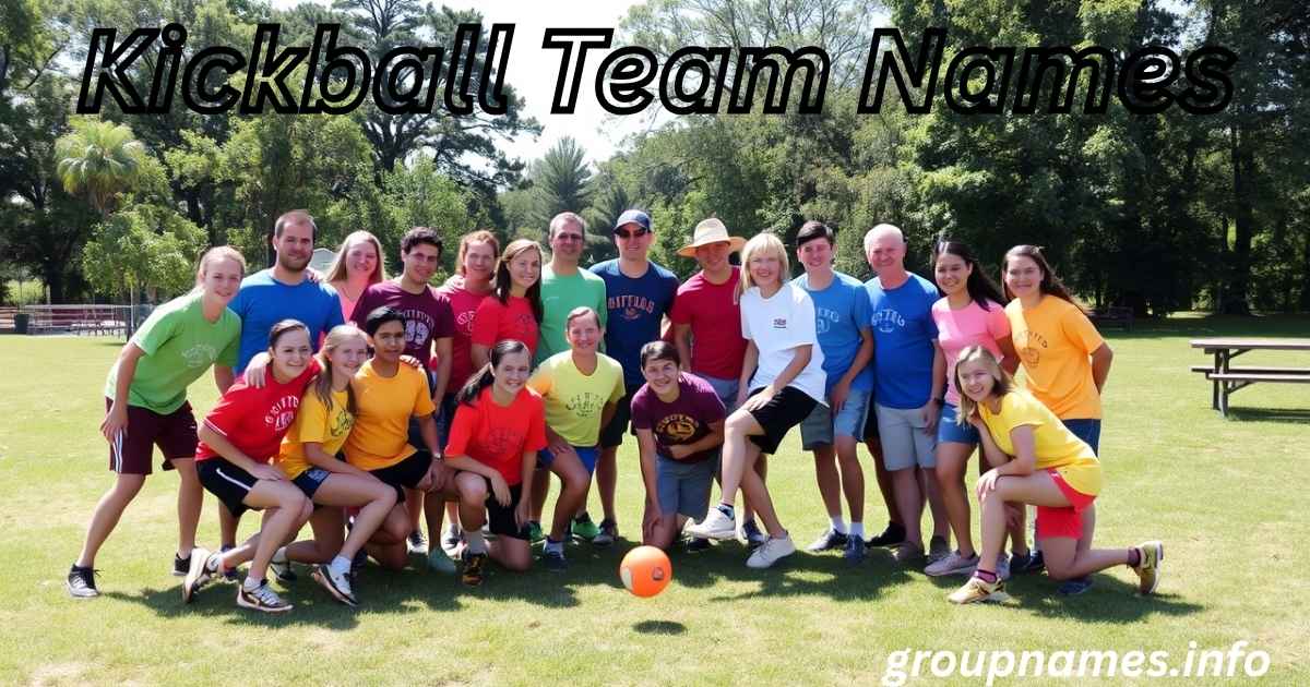 Kickball Team Names