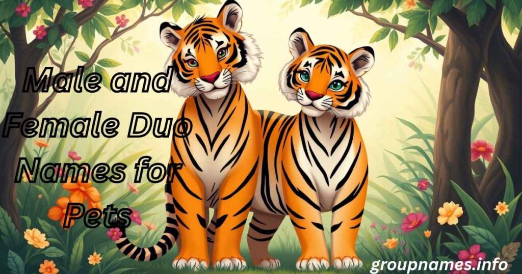 Male and Female Duo Names for Pets