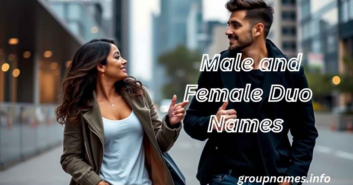 Male and Female Duo Names