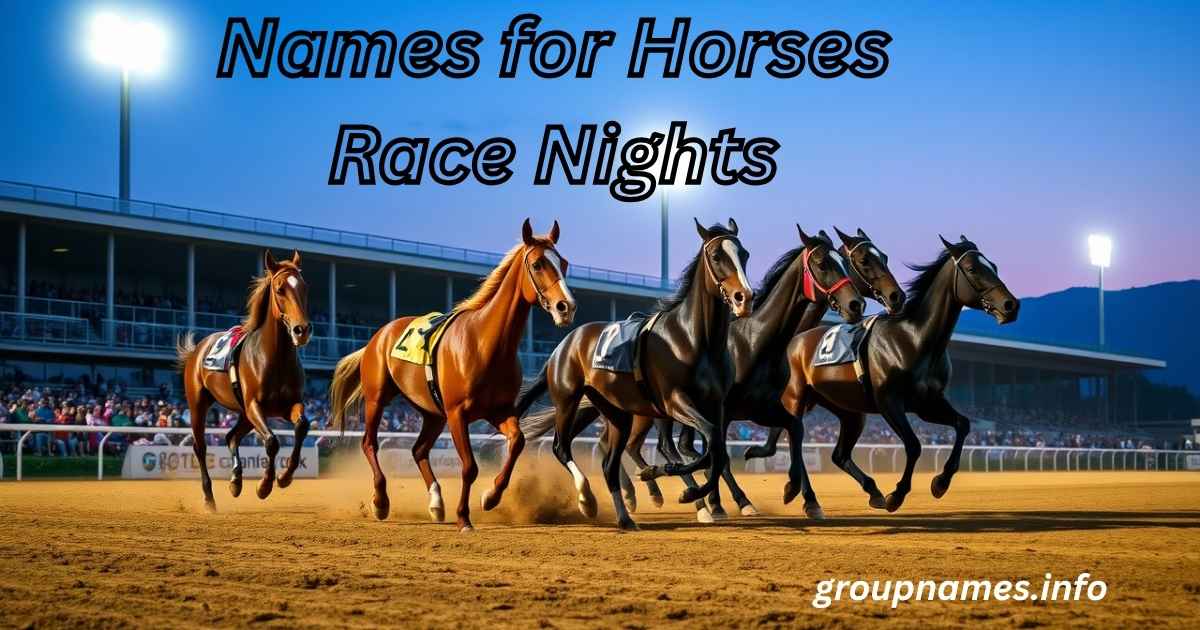 Names for Horses Race Nights