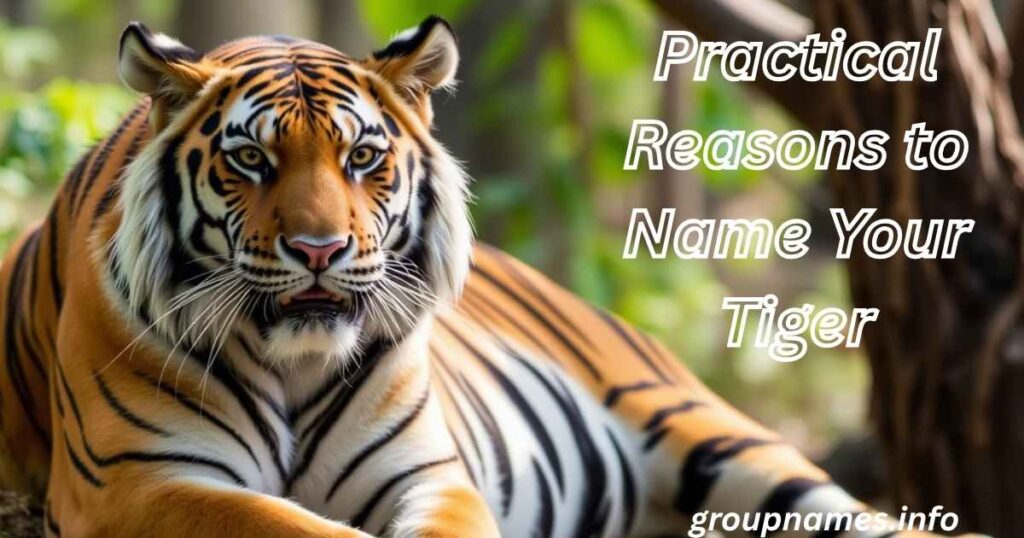 Practical Reasons to Name Your Tiger