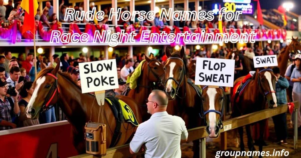 Rude Horse Names for Race Night Entertainment