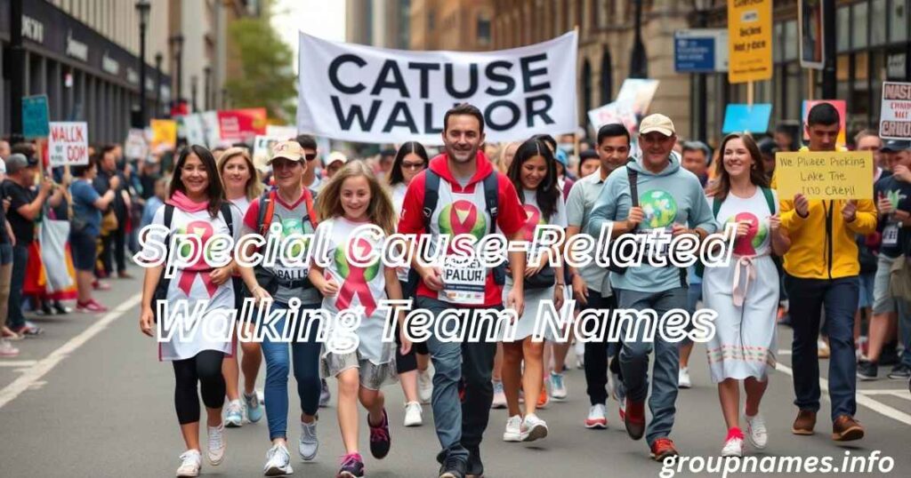 Special Cause-Related Walking Team Names
