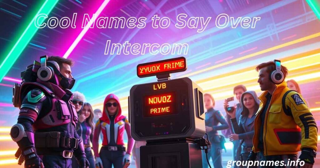 Cool Names to Say Over Intercom