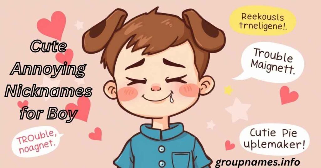 Cute Annoying Nicknames for Boy