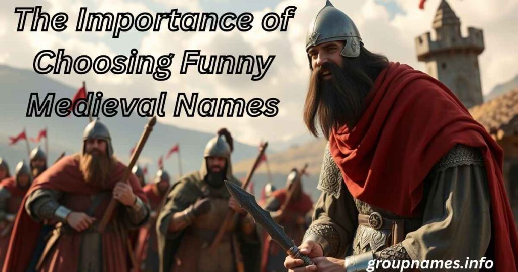 The Importance of Choosing Funny Medieval Names